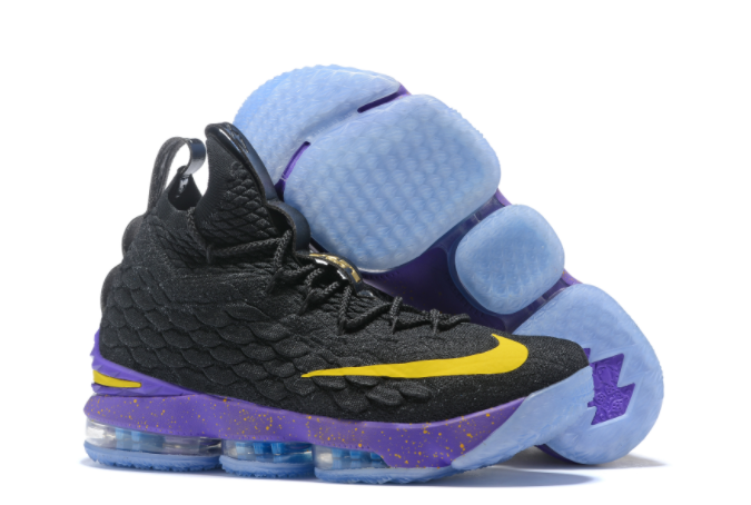 Nike LeBron 15 Black Purple-Yellow